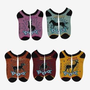 Harry Potter Patronus No-Show Socks 5 Pack Hot‎ Topic